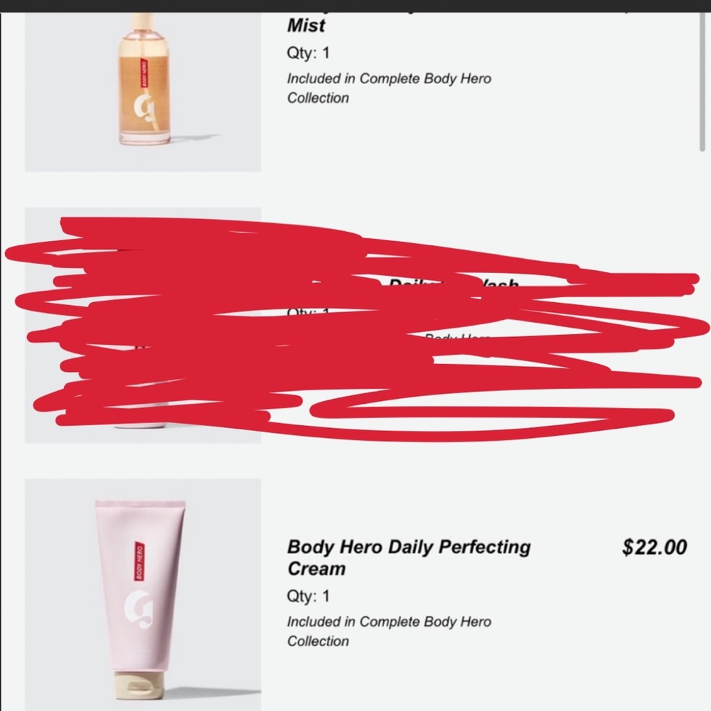 Body lotion & mist